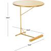 Safavieh Home Collection Sionne Yellow and Gold Round C Accent Table(Yellow / Gold)