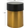 Safavieh Home Collection Solstice Round Black and Gold Side Table