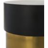 Safavieh Home Collection Solstice Round Black and Gold Side Table