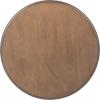 Safavieh Home Collection Tinsley Greige Bottom Shelf Round Accent Table ACC5717A, 15.8″ W x 15.8″ L x 26″ H(Brown)