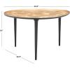 Safavieh Home Hera Taupe and Black Side Table