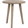 Safavieh Home Orion Modern Slate Grey Round Accent Table(Chocolate)