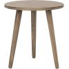 Safavieh Home Orion Modern Slate Grey Round Accent Table(Chocolate)