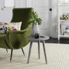 Safavieh Home Orion Modern Slate Grey Round Accent Table(Slate / Grey)