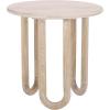SAFAVIEH Home Collection – Jazmin Natural Wash Solid Wood Accent Table, Sculptural Modern Side Table, Fully Assembled (ACC3264A)(Natural Wash)