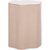 SAFAVIEH Home Collection – Kanon Taupe Base & White Marble Top Accent Table, Sculptural Modern Design, Fully Assembled (ACC3235A)(White/Taupe)