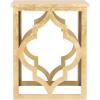SAFAVIEH Home Collection – Milo Silver Leaf Trellis End Table, Quatrefoil Open Frame Accent Table, Fully Assembled (AMH1508A)(Gold)