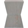 SAFAVIEH Home Collection Lotem Ash Grey Geometric Square Top Side End Accent Table(Ash Grey)