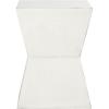 SAFAVIEH Home Collection Lotem Ash Grey Geometric Square Top Side End Accent Table(White Birch)