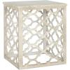 Safavieh American Homes Collection Lonny Distressed White End Table(Distressed / White)