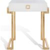 Safavieh Couture Collection Abele Black Lacquer Side Table(White)
