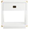 Safavieh Couture Collection Lella White Lacquer Side Table(White)