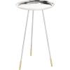 Safavieh Home Calix Silver and Gold Tripod Leg Side Table(Silver / Gold)