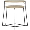 Safavieh Home Collection Ryne Modern White Lacquer Stacking Round Top End Table(Light Brown)