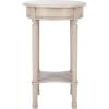 Safavieh Home Collection Tinsley Greige Bottom Shelf Round Accent Table ACC5717A, 15.8″ W x 15.8″ L x 26″ H(Greige)