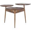 Safavieh Home Ian Mid-Century Modern Honey and Gold 3-Circle Accent Table