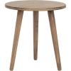 Safavieh Home Orion Modern Slate Grey Round Accent Table(Chocolate)