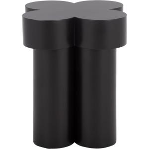 SAFAVIEH Home Collection – Bastien Ivory Sculptural Accent Table, Modern Floral Silhouette, Fully Assembled (ACC2331A)(Black)