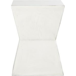 SAFAVIEH Home Collection Lotem Ash Grey Geometric Square Top Side End Accent Table(White Birch)