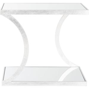 SAFAVIEH Home Collection Sullivan Silver Accent Table(Silver / Mirror)