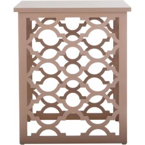 Safavieh American Homes Collection Lonny Distressed White End Table(Taupe)