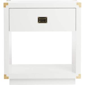 Safavieh Couture Collection Lella White Lacquer Side Table(White)