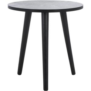 Safavieh Home Orion Modern Slate Grey Round Accent Table(Black)