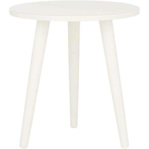 Safavieh Home Orion Modern Slate Grey Round Accent Table(Vintage White)