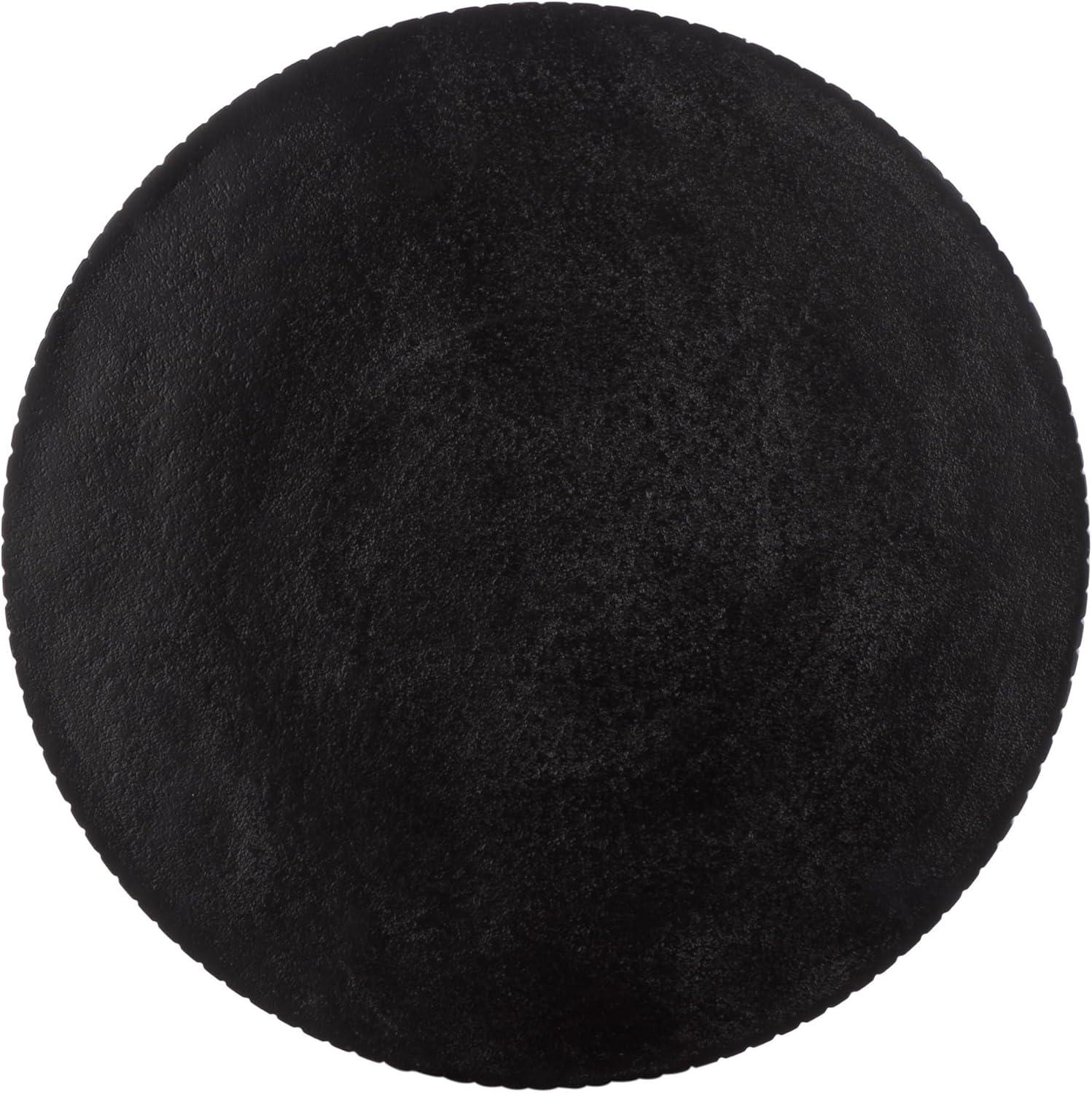 image:imageSAFAVIEH Home Collection Champeaux Black Metal Accent Table Round Top Pedestal Design FOX5527D