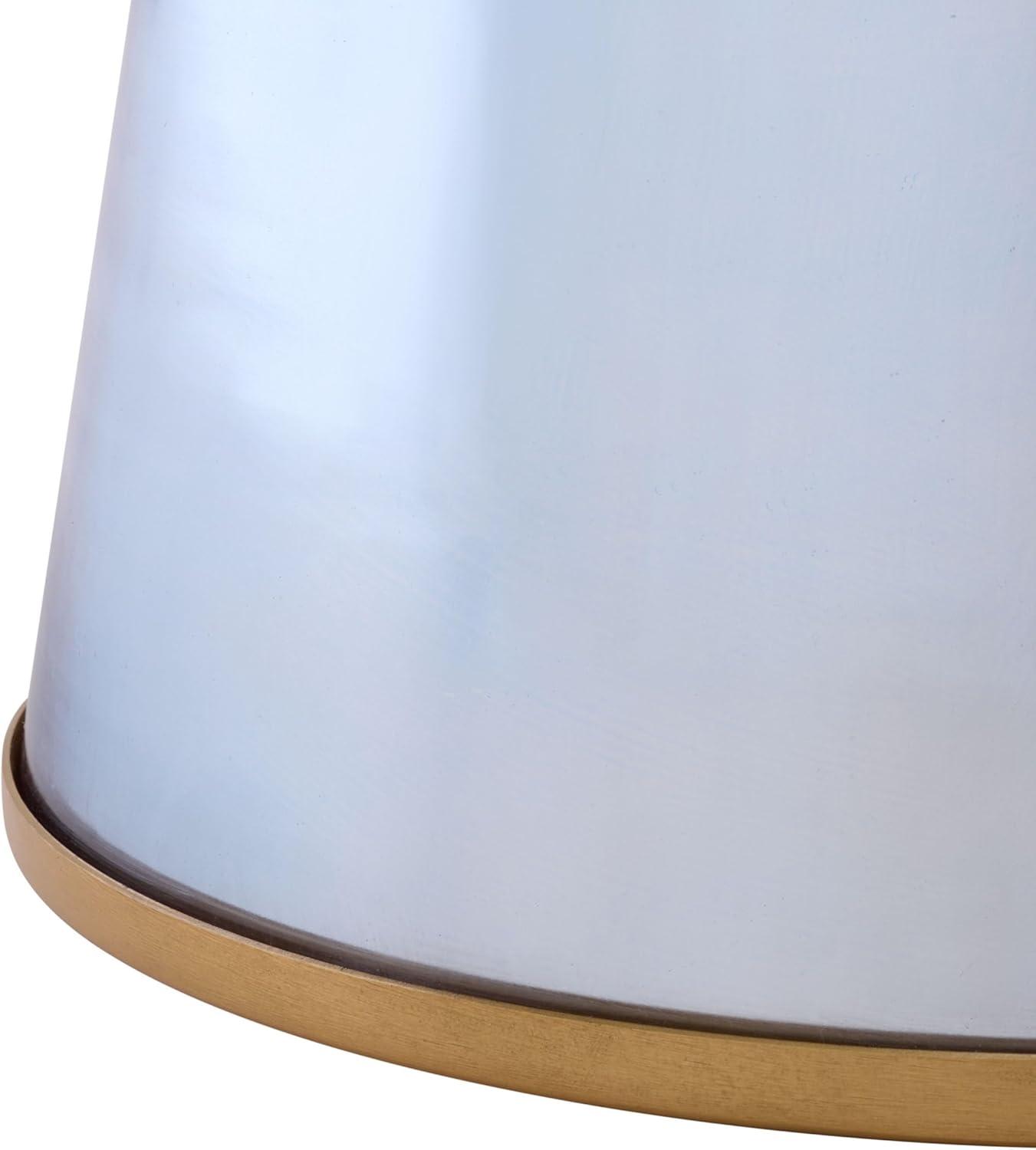 image:imageSAFAVIEH Home Collection Guido Side Table White Marble Top amp Blue Base Modern Accent Table Fully Assembled ACC3215ABlueNatural