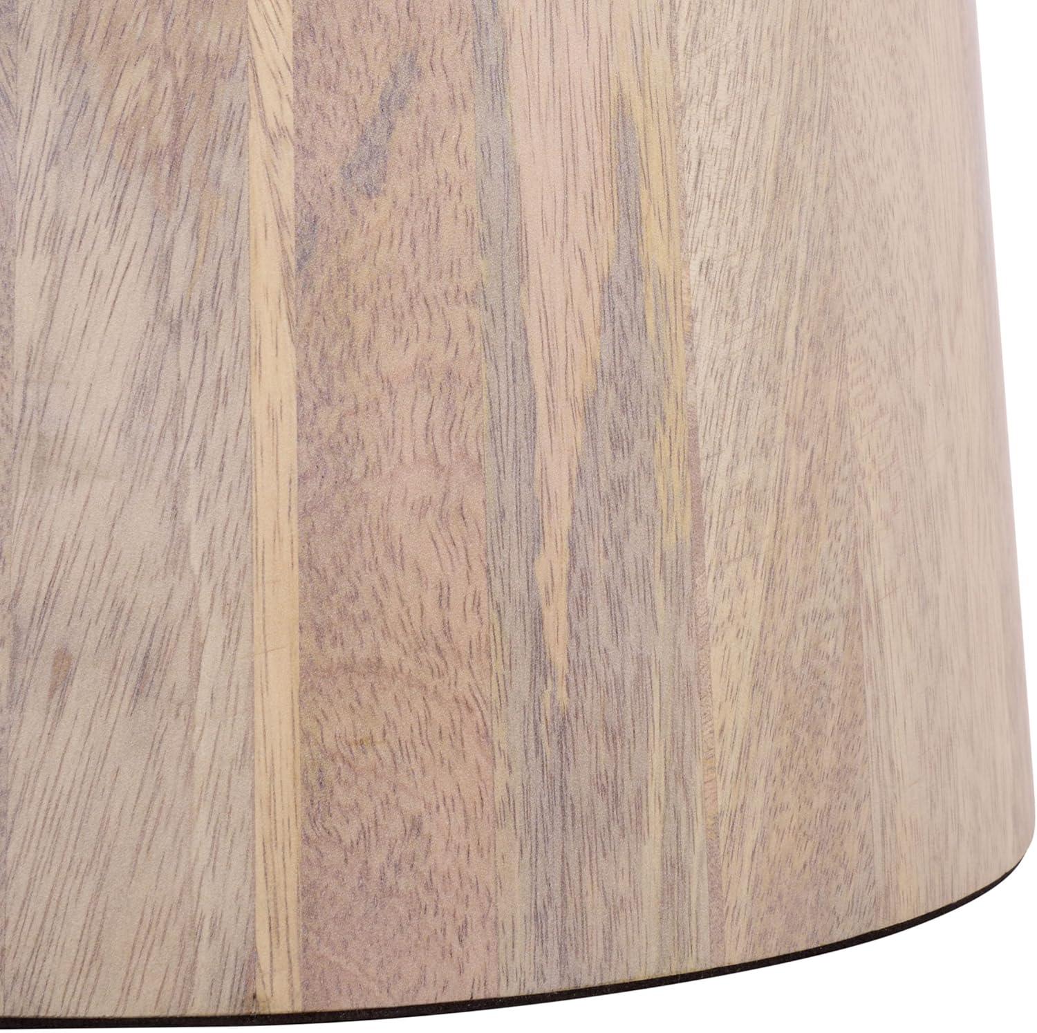 image:imageSAFAVIEH Home Collection Javier Accent Table with Whitewashed Solid Wood Finish Modern Round Side Table ACC3257AWhite Washed