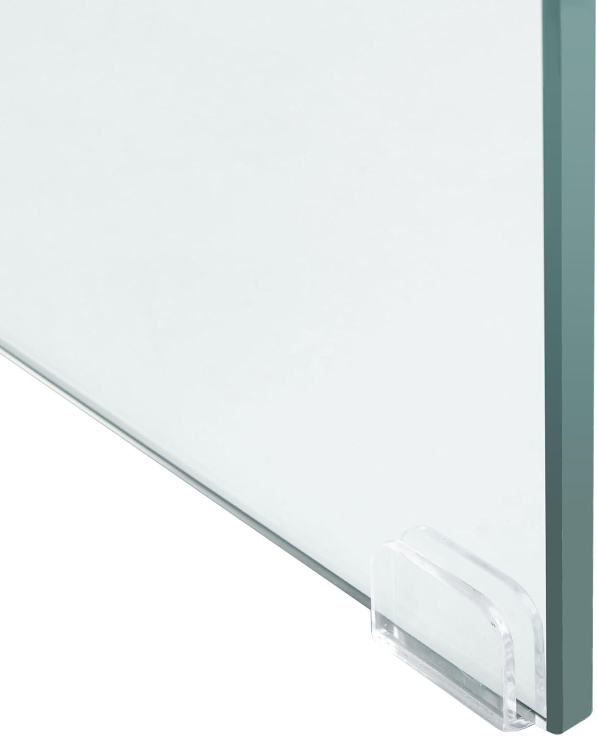 image:imageSAFAVIEH Home Collection Kayley Modern Glass Accent Table with Natural Shelf CleanLined Side Table for Living Room or Bedroom ACC7001ANatural Glass