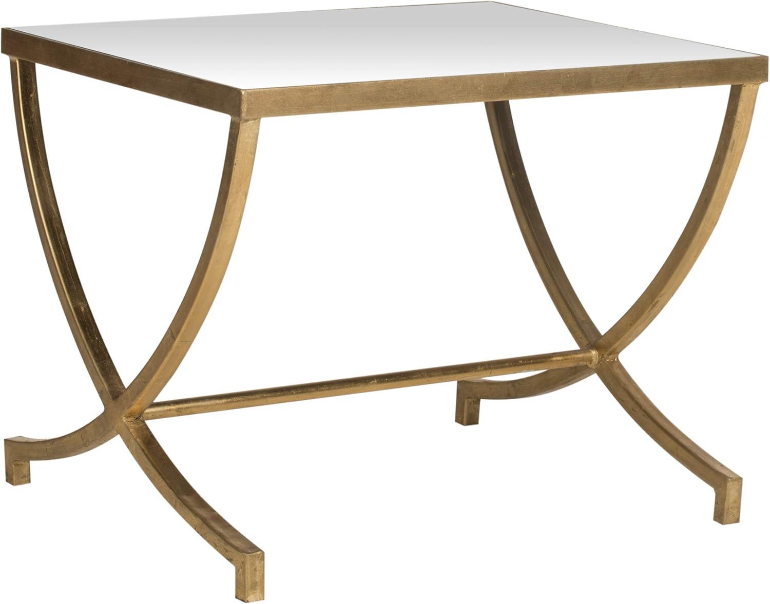 image:imageSAFAVIEH Home Collection Maureen Gold Accent Table