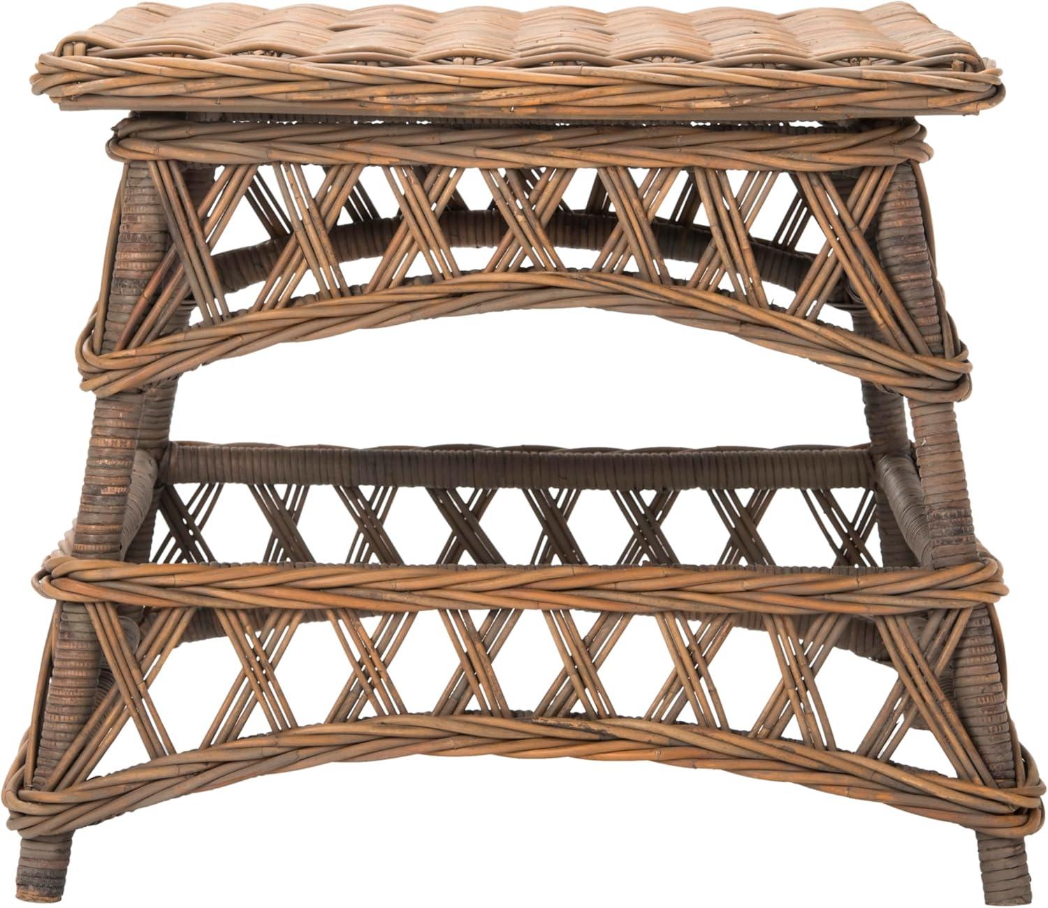 image:imageSAFAVIEH Home Collection Sora Natural Wicker Accent Table