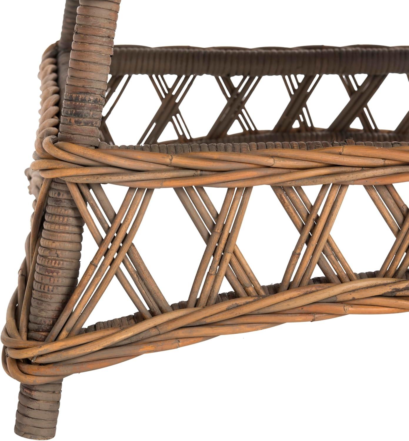 image:imageSAFAVIEH Home Collection Sora Natural Wicker Accent Table