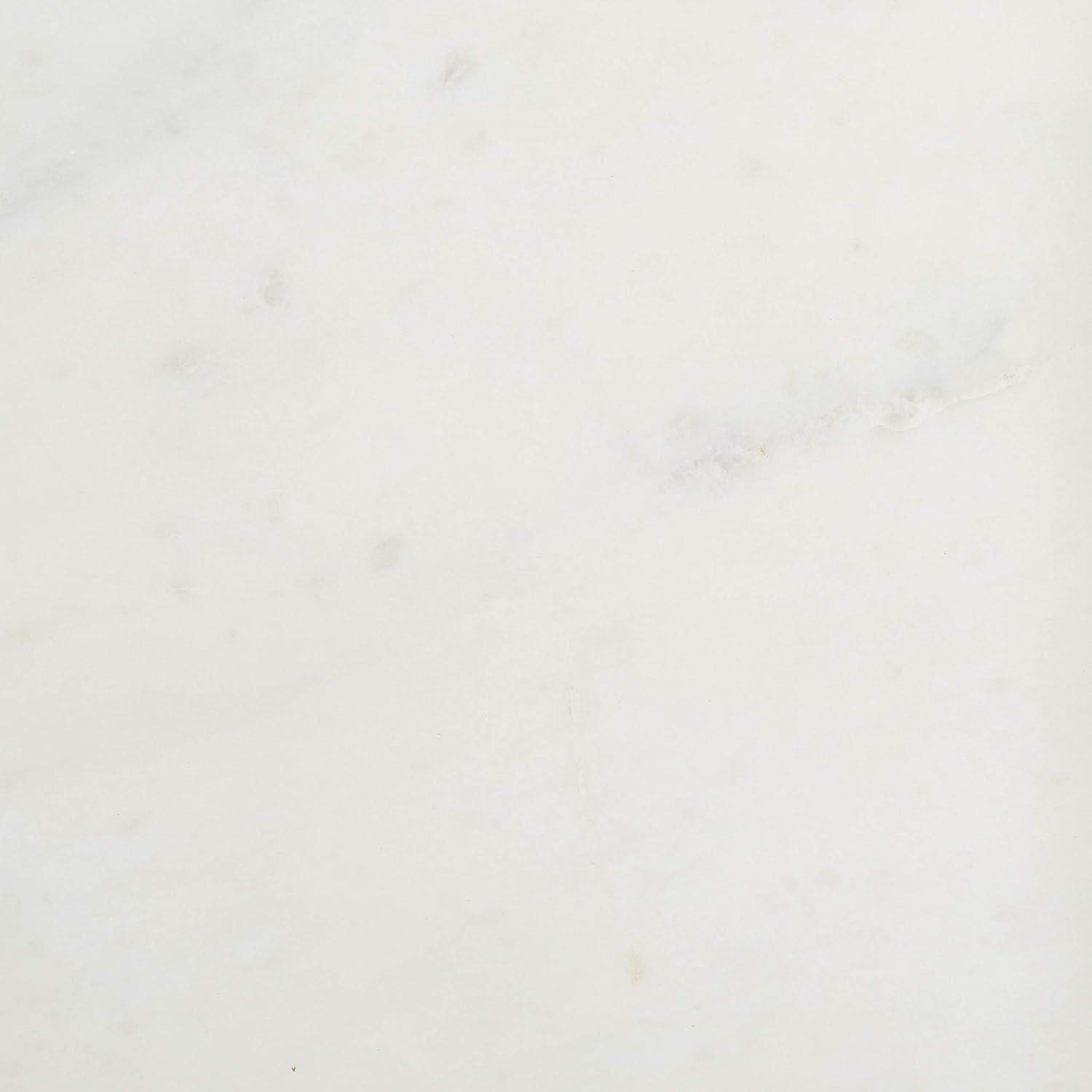 image:imageSAFAVIEH Home Kya White Marble and Walnut 2Tier Accent Table
