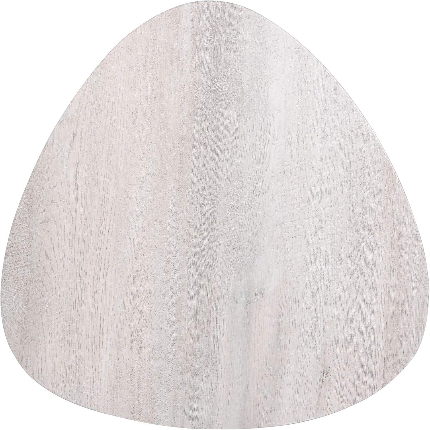 image:imageSafavieh Home Berlin White Lacquer and Black Tripod Side TableLight Grey Oak Black