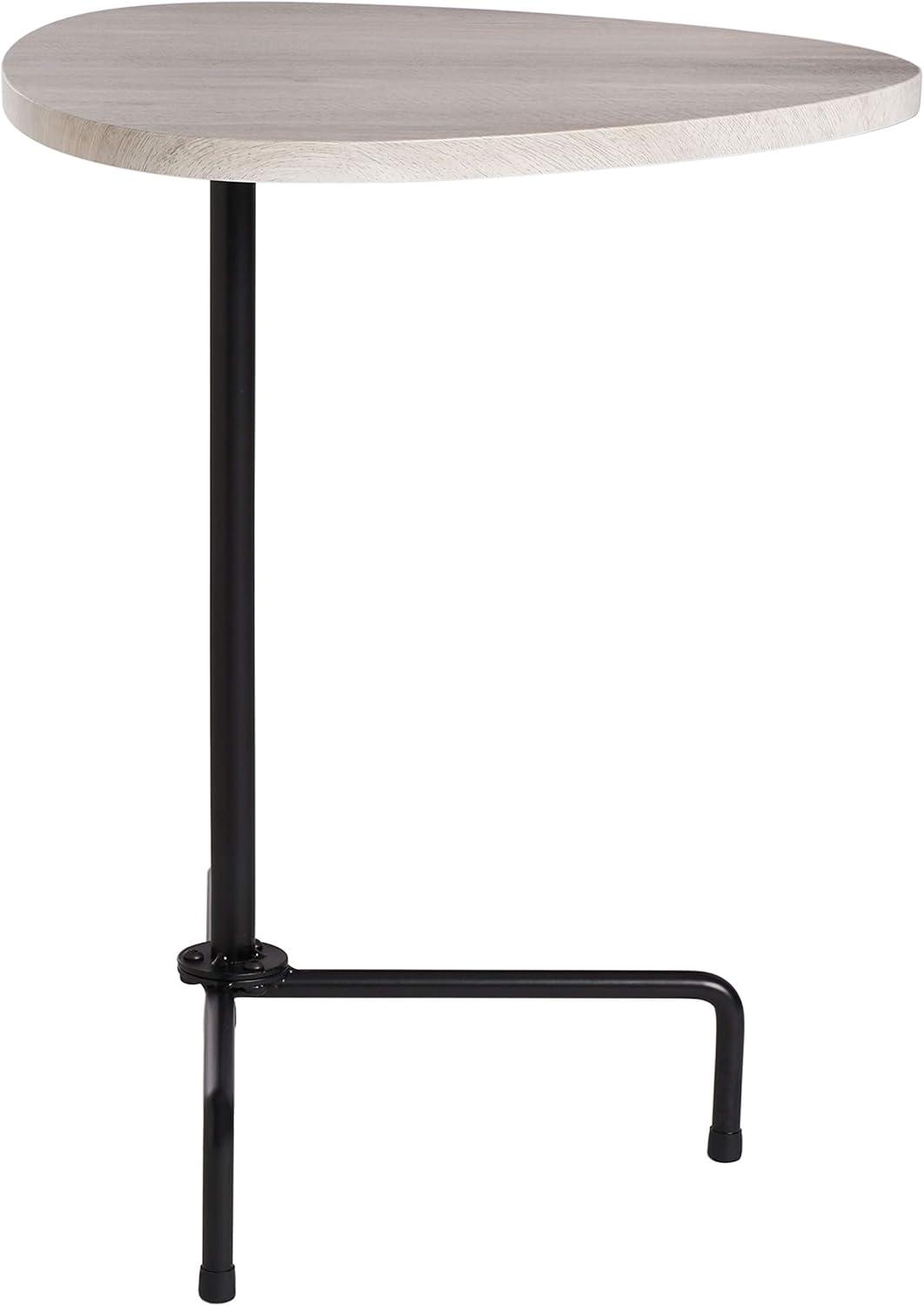 image:imageSafavieh Home Berlin White Lacquer and Black Tripod Side TableLight Grey Oak Black