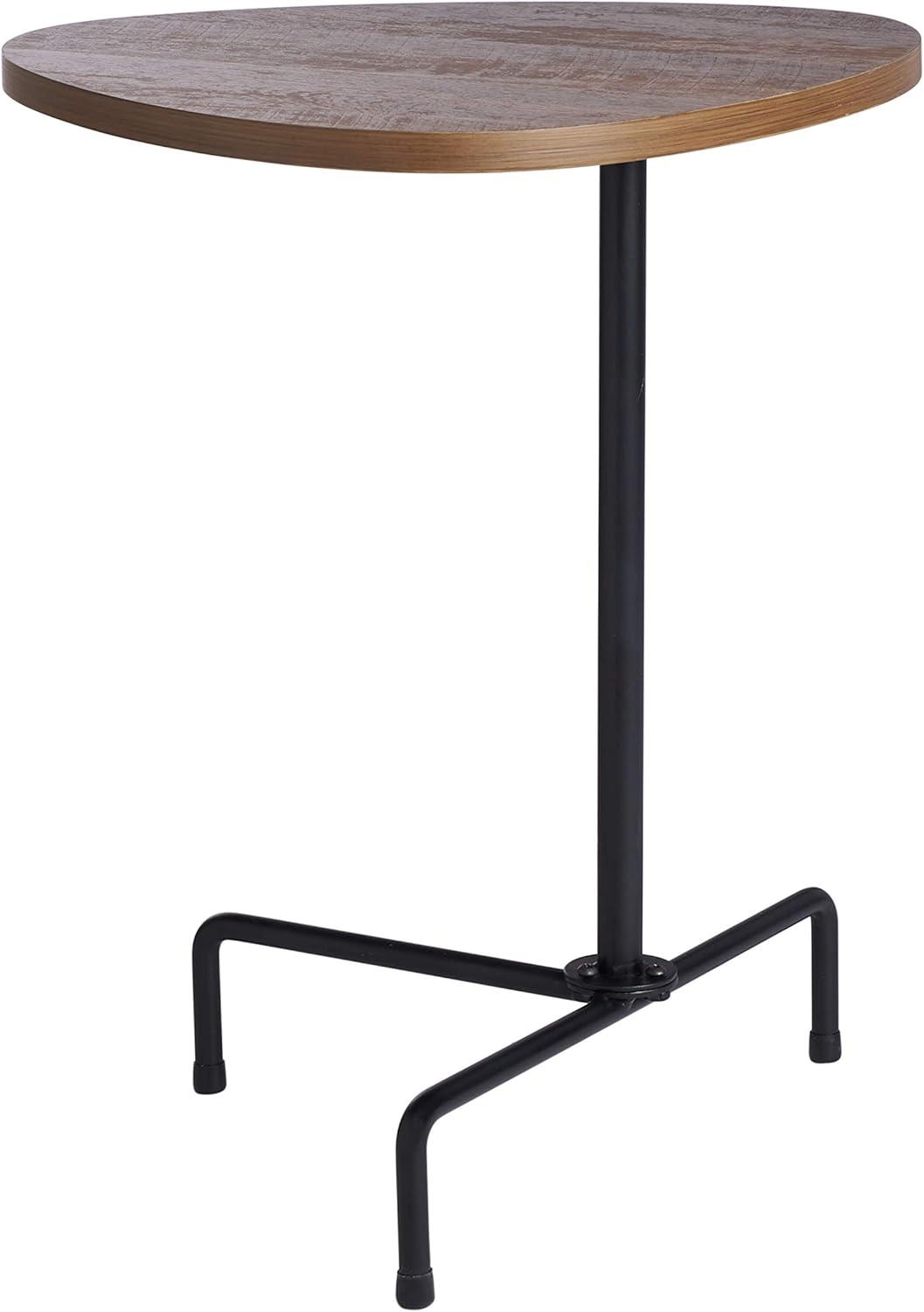 image:imageSafavieh Home Berlin White Lacquer and Black Tripod Side TableWalnut Black