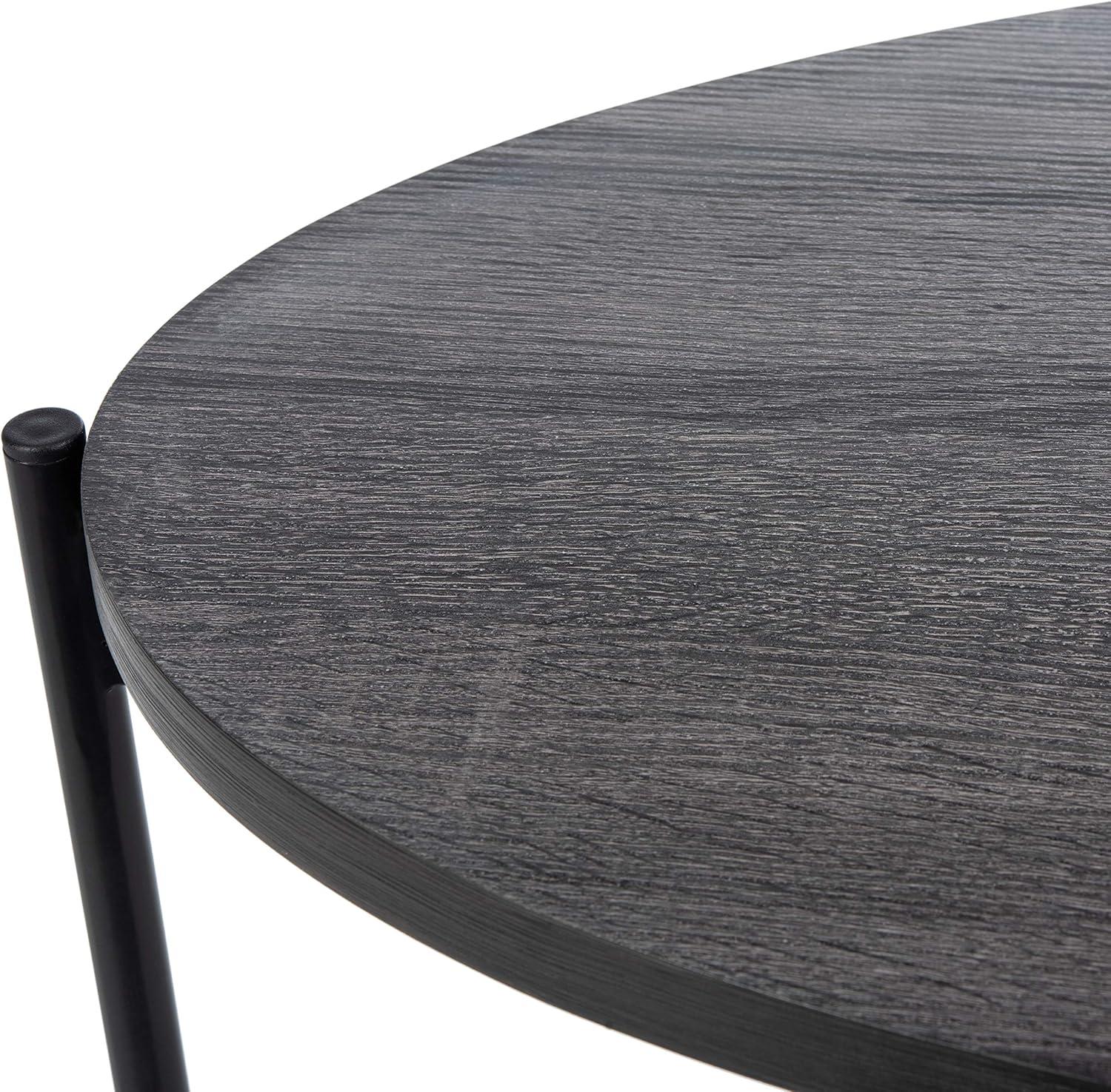 image:imageSafavieh Home Sven Dark Grey Oak and Black Side Table