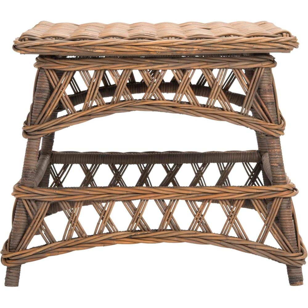 image:imageSAFAVIEH Home Collection Sora Natural Wicker Accent Table