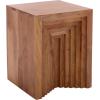 SAFAVIEH Home Collection – Amabu Solid Wood Accent Table in Walnut Finish, Modern Round Side Table, Fully Assembled (ACC3223A)(Walnut)