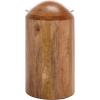 SAFAVIEH Home Collection – Cuban Accent Table with Round Clear Glass Top & Walnut Brown Solid Wood Dome Base, Fully Assembled (ACC3226A)(Glass/Walnut)