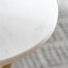 SAFAVIEH Home Collection – Guido Side Table, White Marble Top & Blue Base, Modern Accent Table, Fully Assembled (ACC3215A)(Pink/White)
