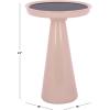 SAFAVIEH Home Collection – Hikuma Accent Table with Black Glass Top & Taupe Iron Base, Modern Round Side Table, Fully Assembled (ACC3234A)(Black/Taupe)