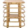 SAFAVIEH Home Collection – Maestro Natural Rattan Accent Table, Tropical Boho Design, Fully Assembled (ACC5400A)(Natural)