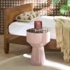 SAFAVIEH Home Collection – Sumiko Accent Table with Black Glass Top & Taupe Iron Base, Modern Sculptural Side Table, Fully Assembled (ACC3233A)(Black/Taupe)