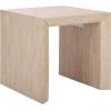 SAFAVIEH Home Collection – Woodrow Square Accent Table, Neutral Beige Faux Travertine Veneer (ACC7006B)(Faux Travertine)