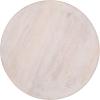 SAFAVIEH Home Collection – Xavier White Washed Solid Wood Accent Table, Sculptural Round Side Table, Fully Assembled (ACC3262A)(White Washed)