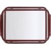 SAFAVIEH Home Collection – Zunia Black Metal & Glass Accent Table, Modern 2-Tier Side Table, Sleek Contemporary Design (ACC2330A)(Brickred)